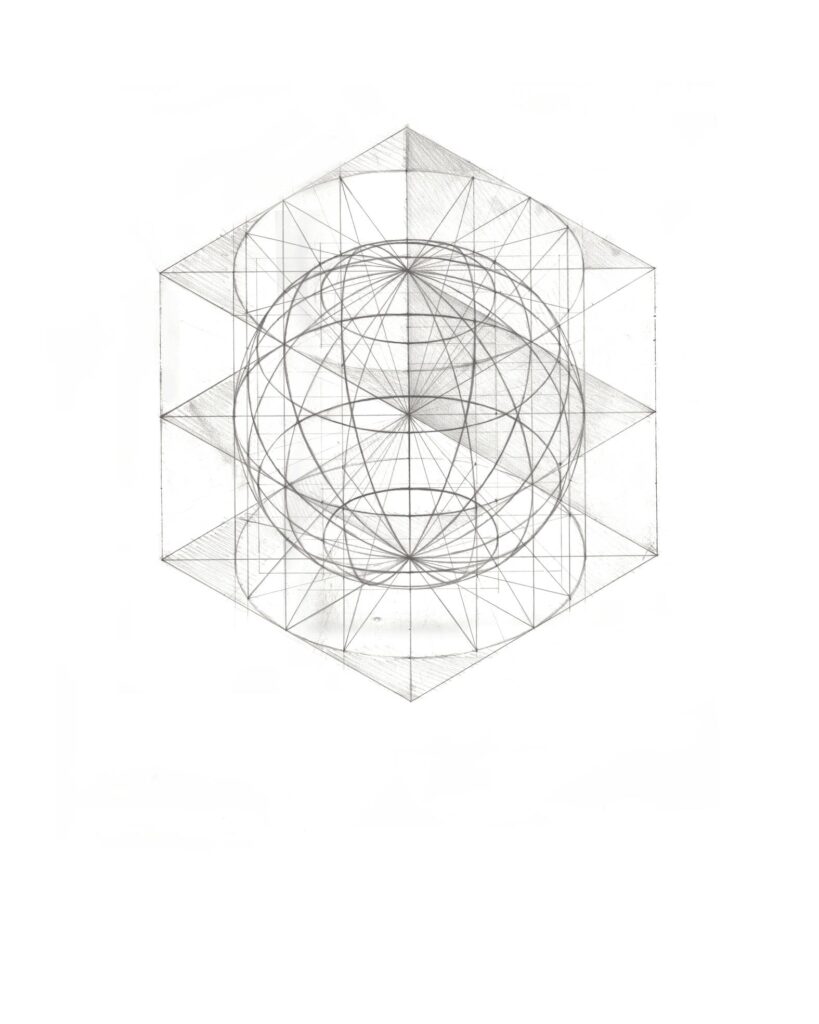 Geometric construction of a sphere by Thanasis Giotakis